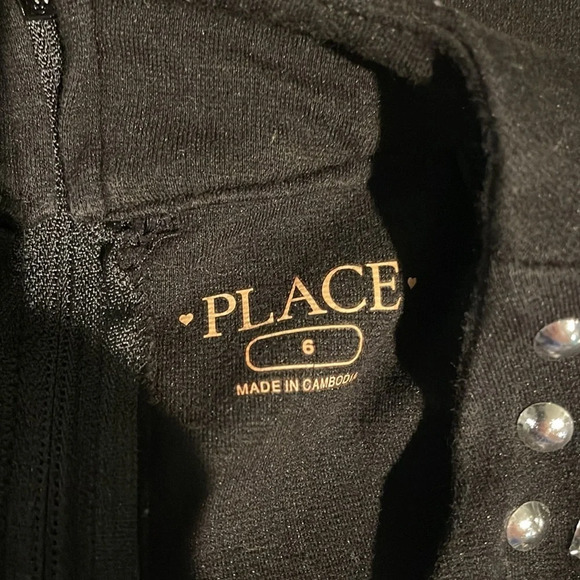 3/$20 Children’s place size 6 girls black skort jumpsuit EUC - Picture 3 of 10